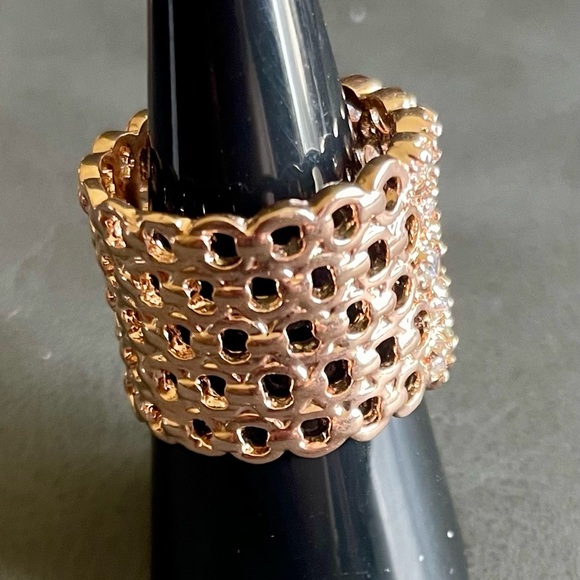 18K Rose Gold - Triple Plated - Rhodium Finish -  NEW  - - Picture 1 of 1